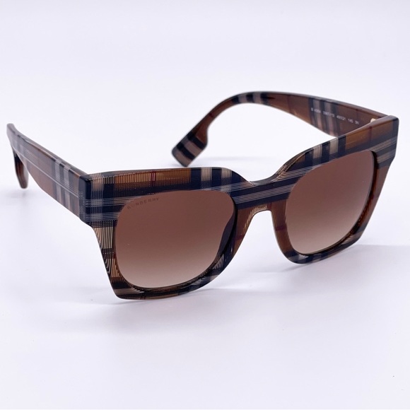 BURBERRY Kitty Brown Gradient Butterfly Ladies Sunglasses BE4364F 396713 51 - Picture 8 of 11